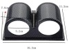 Κονσόλα - βάση για 2 όργανα μέτρησης 52 mm - carbon
