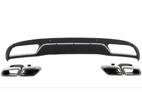 Προφυλακτήρας εμπρός για Mercedes C-class W205 (2014+) - AMG look - με diffuser και μπούκες Προφυλακτήρας εμπρός για Mercedes C-class W205 (2014+) - AMG look - με diffuser και μπούκες