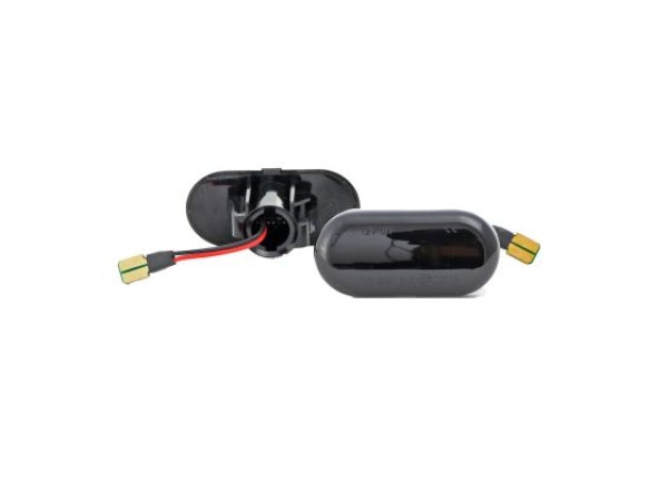 Led φλας φτερού για Nissan Navara, Pathfinder (2005+), Micra (2003+), Note, Qashqai (2007+) - φιμέ με τρεχούμενο φλας - σετ 2τμχ.