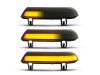 Τρεχούμενα led φλας για καθρέφτες για VW Golf 5 / Golf 5 plus / Golf 6 plus / Jetta / Passat (2001-2011) / Sharan (2003-2010) / Seat Alhambra / Skoda Superb - φιμέ με τρεχούμενο φλας - σετ 2τμχ.