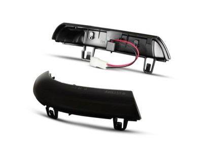 Τρεχούμενα led φλας για καθρέφτες για VW Golf 5 / Golf 5 plus / Golf 6 plus / Jetta / Passat (2001-2011) / Sharan (2003-2010) / Seat Alhambra / Skoda Superb - φιμέ με τρεχούμενο φλας - σετ 2τμχ.