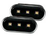 Led φλας φτερού για Vw / Ford / Seat - μαύρα - σετ 2τμχ.