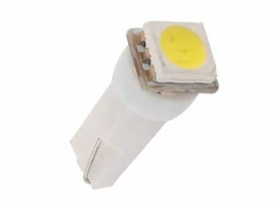 Led λάμπα τύπου T5 12V/1.2W λευκή - με 5050 smd led - 1τμχ.