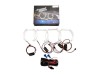 Δαχτυλίδια angel eyes για BMW F30 - U-Design Crystal λευκά
