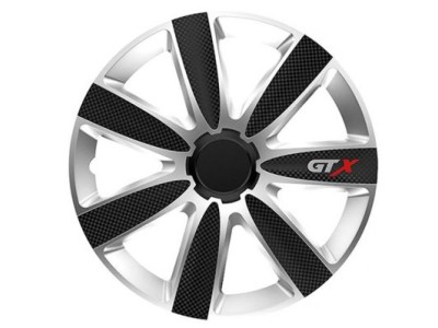 Τάσια αυτοκινήτου GTX CARBON Black/Silver - 16" - Μαύρο / Ασημί - 4 τμχ.