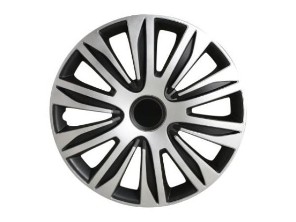 Τάσια αυτοκινήτου WJ-5083-14-DP - 14" ιντσών - Μαύρο / Ασημί - 4 τμχ.