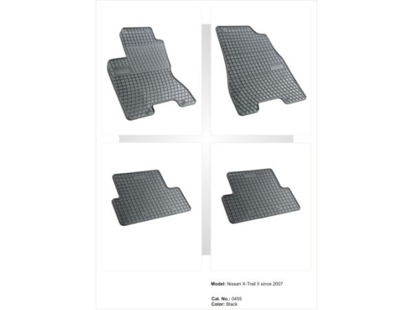 Λαστιχένια πατάκια Frogum για Nissan X-Trail (2007-2014) - 4τμχ.