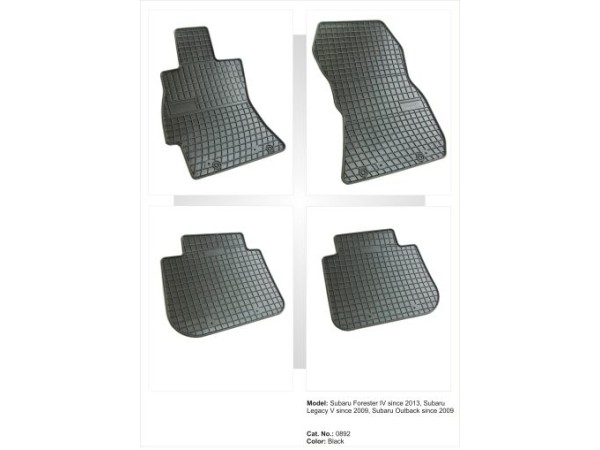 Λαστιχένια πατάκια Frogum για Subaru Forester (2013-2018) / Legacy (2009+) / Outback (2009+) - 4τμχ.
