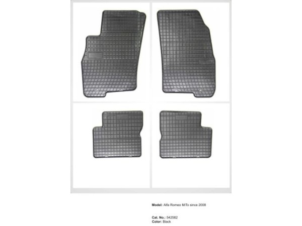 Λαστιχένια πατάκια Frogum για FIAT Grande Punto / Evo (2005-2012) - 4τμχ.