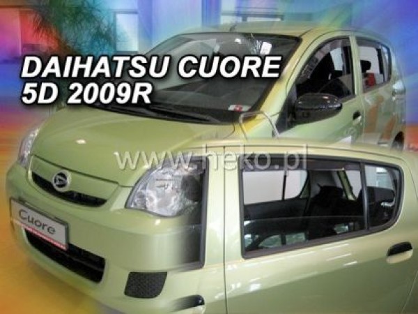 Ανεμοθραύστες Heko για Daihatsu Coure VII (2007+) 5 πορτο - 4 τμχ. εμπρός και πίσω