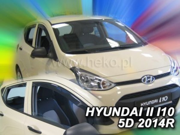 Ανεμοθραύστες Heko για Hyundai i10 (2014+) 5 πορτο - 4 τμχ. εμπρός και πίσω