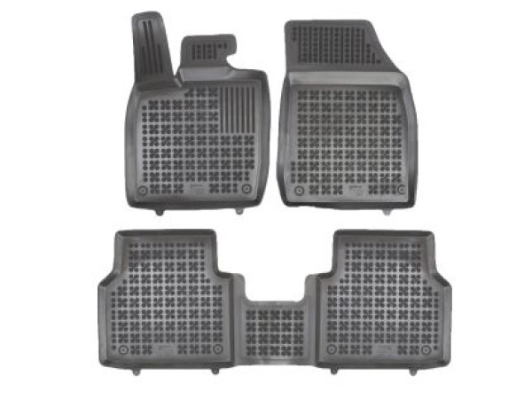 Λαστιχένια πατάκια Rezaw-Plast για Skoda EnyaQ (2020+) / Volkswagen ID.4 (2020+) / ID.5 (2022+) - τύπου σκαφάκι - 3τμχ.