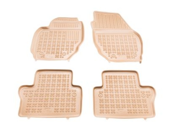 Λαστιχένια πατάκια Rezaw-Plast για Volvo S80 / V70 / XC70 (2006+) - τύπου σκαφάκι - μπεζ - 4τμχ.