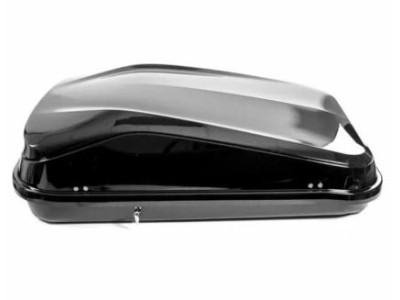 Μπαγκαζιέρα οροφής Junior Easy 132x78x36cm με μονόπλευρο άνοιγμα και κλειδί, 320 λίτρα - μαύρη γυαλιστερή