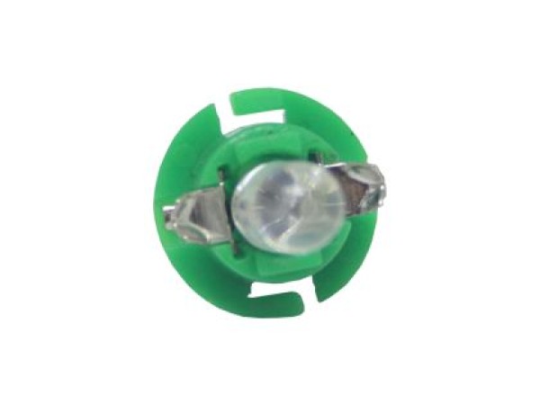 Led λάμπα τύπου B8.4D 12V/ 2W πράσινη - 1τμχ.