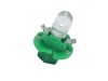 Led λάμπα τύπου B8.4D 12V/ 2W πράσινη - 1τμχ.