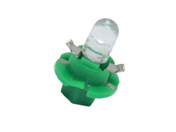 Led λάμπα τύπου B8.4D 12V/ 2W πράσινη - 1τμχ.