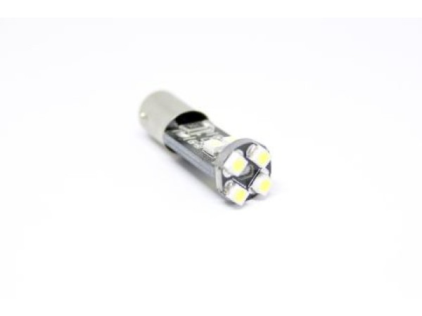 Led λάμπα τύπου BA9S CANBUS με 8 SMD led - εκ διαμέτρου αντίθετα - 1τμχ.