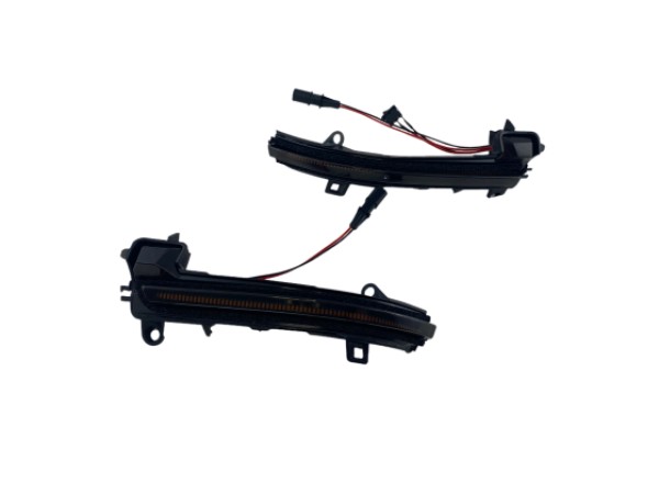 Τρεχούμενα led φλας για καθρέφτες BMW i3, X1 E84, E90, F20, F21, F22, F23, F30, F31, F34, F32, F33, F10, F11, F07, F01, D02, D04 (2011-2019) - φιμέ με τρεχούμενο φλας - σετ 2τμχ.