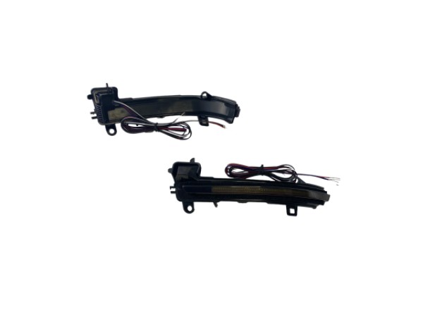 Τρεχούμενα led φλας για καθρέφτες BMW i3, X1 E84, E90, F20, F21, F22, F23, F30, F31, F34, F32, F33, F10, F11, F07, F01, D02, D04 (2011-2019) - φιμέ με τρεχούμενο φλας - σετ 2τμχ.