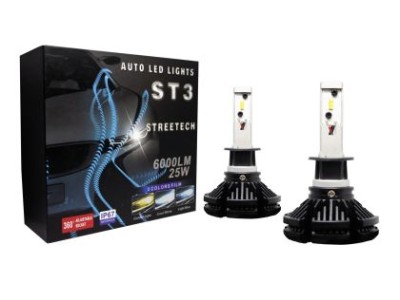 Led λάμπες H1 για μεσαία ή μεγάλα φώτα 1200 lumen , 25W - X3 6000K - 2τμχ.