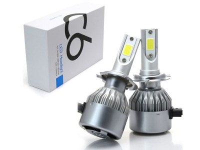 Led λάμπες 9004 / 9007 για μεσαία και μεγάλα φώτα 7600 lumen , 36 Watt - COB 6000K - 2τμχ.