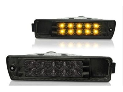 Led φλας για φαρδύ προφυλακτήρα Golf II - μαύρο - σετ 2τμχ.