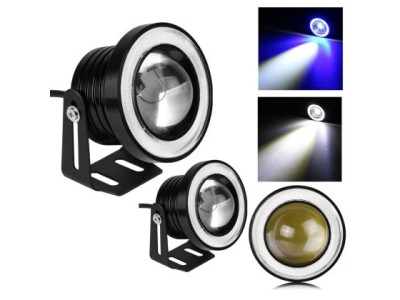 Προβολάκια led με angel eyes για φώτα ημέρας 30W - 2τμχ.