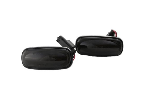 Led φλας φτερού για Landrover Discovery 2 (1999-2004), Freelander 1 (1998-2002), Defender - φιμέ με τρεχούμενο φλας - σετ 2τμχ.