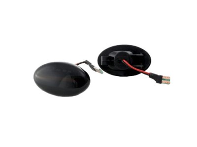 Led φλας φτερού για Smart Fortwo W450 (1998-2007), Vito (2003+), A-Class W168 (1997-2001) - φιμέ με τρεχούμενο φλας - σετ 2τμχ.