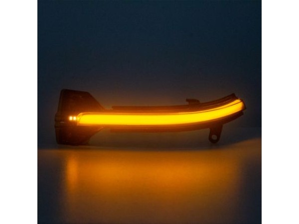 Τρεχούμενα led φλας για καθρέφτες για BMW σειρά 5 F10, F11, GT F07, F12, F13 (2020-2017), σειρά 7 F01 (2008-2015) - φιμέ με τρεχούμενο φλας - σετ 2τμχ.