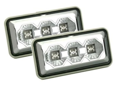 Led φλας φτερού για Vw Golf 3 / Vento / Passat - χρωμίου - σετ 2τμχ.