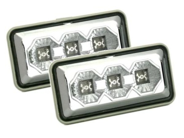 Led φλας φτερού για Vw Golf 3 / Vento / Passat - χρωμίου - σετ 2τμχ.