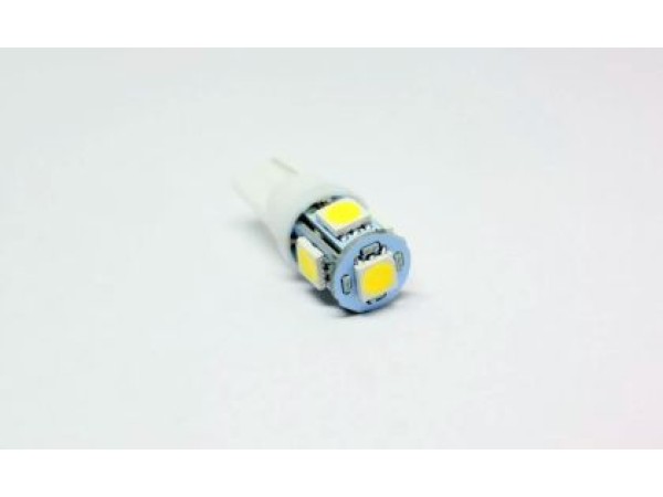 Led λάμπα T10 με 5 SMD - 5050 chip - 1 τμχ.