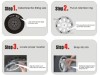 Τάσια αυτοκινήτου WJ-5019-15-A - 15" ιντσών - Ασημί - 4 τμχ.